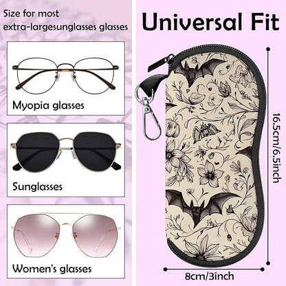 Glasses Case Sunglasses Eyeglass Soft Case Zipper Light Neoprene Pouch - Image 2