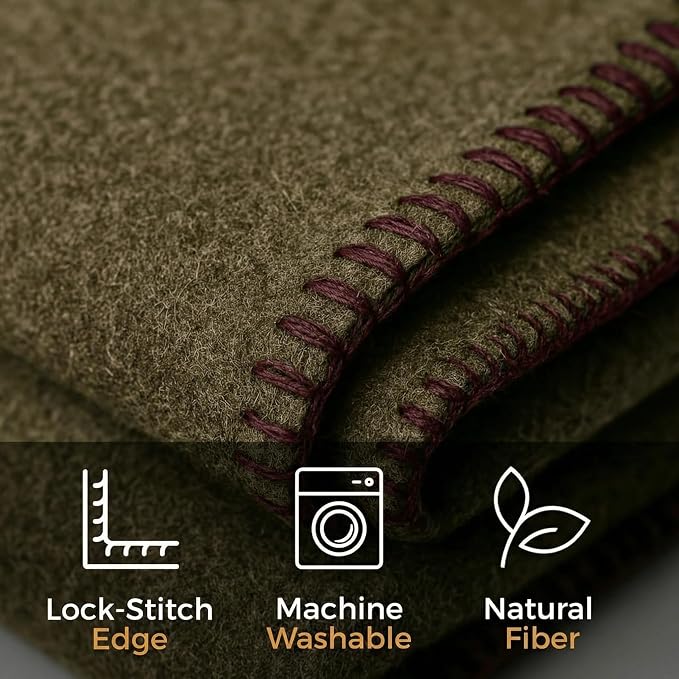 Wool Camping Blanket - Image 2