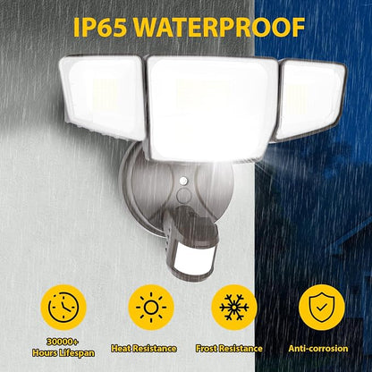 Abovizo 90W Motion Sensor Outdoor Lights, 10000LM LED Flood Light Outdoor - Image 5