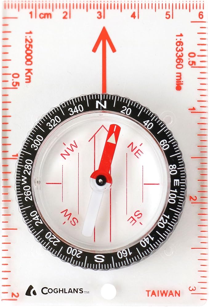 Coghlan’s Outdoor Compasses for Hiking, Survival & Orienteering – Map, by Coghlans
