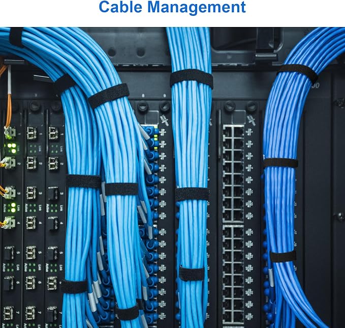 OneLeaf Fastening Cable Management Roll, 43ft x 3/4inch Cut to Length Straps - Image 9