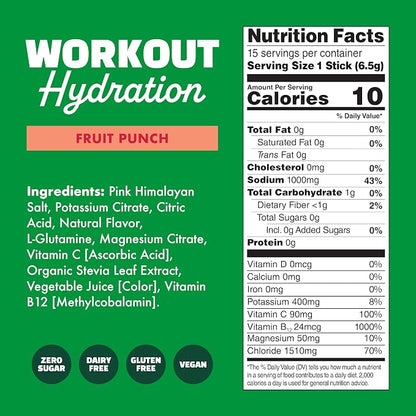 Waterboy Workout Hydration | 2, 960mg Sugar Free Electrolyte Powder Packets | - Image 4