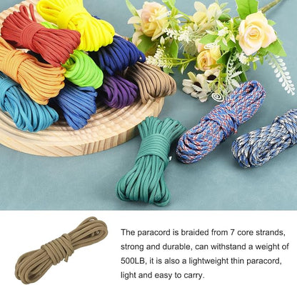 550 Paracord Rope 10ft, 4mm Thin Paracord Nylon Cord 7-Strand Core - Image 3