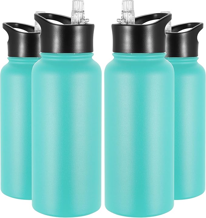 VEGOND 32 oz Insulated Water Bottle Bulk Stainless Steel Metal Water Bottles by VEGOND