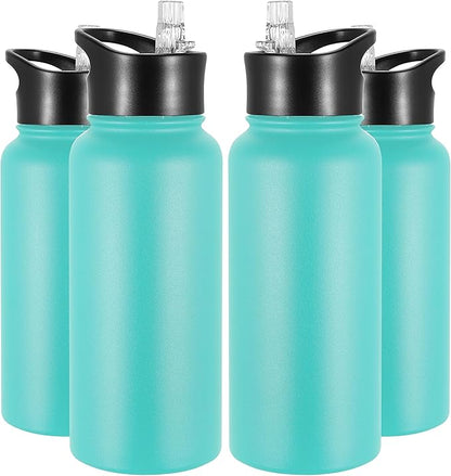 VEGOND 32 oz Insulated Water Bottle Bulk Stainless Steel Metal Water Bottles by VEGOND