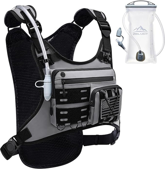 Zelvot Running Vest with 2L Water Bladder, Hydration Backpack, U.S. Original by Zelvot