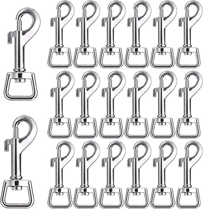 Swivel Snap Hooks, Lucky Goddness 20pcs Metal Heavy Duty Square Eye Clasp by LuckyGoddness