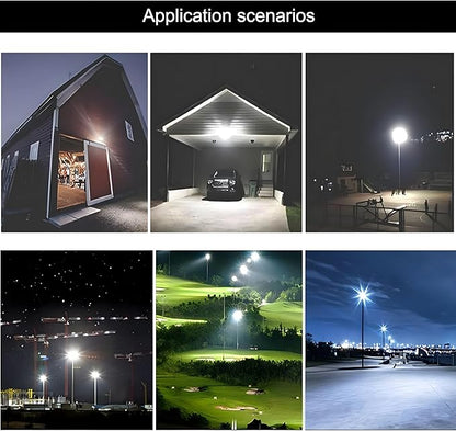 4Pack LED Flood Light Outdoor, 250W LED Work Light 26500lmwith 6FT US Plug - Image 7