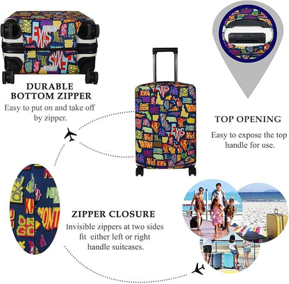 Explore Land Travel Luggage Cover Suitcase Protector Fits 23-26 Inch Case - Image 3