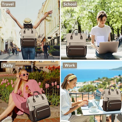 Laptop Backpack Women Work Bag: 15.6 inch Work Bookbag - Image 7