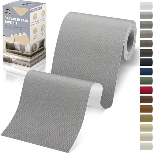 OAZ 4 x 79 inch Canvas Repair Patches Canvas Fabric Patch Self-Adhesive Canvas by OAZ