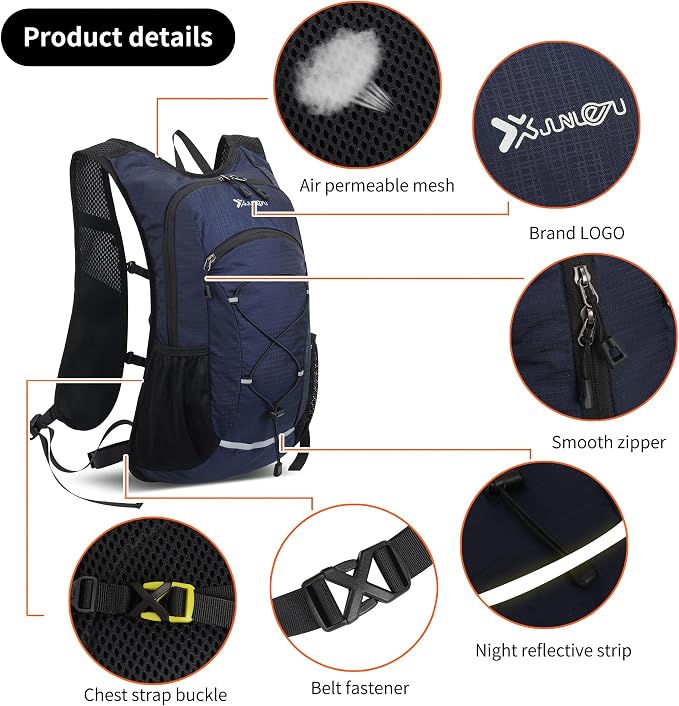 DOJUNS Hiking Backpack Lightweight Travel Backpack 20L Waterproof Hiking - Image 6