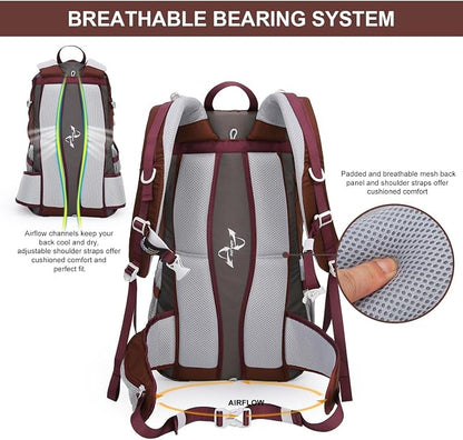 MOUNTAINTOP 25L/40L Hiking Backpack, Lightweight Travel Backpack - Image 5