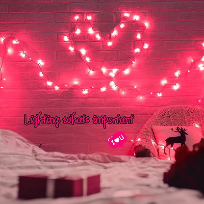 Christmas Pink Mini String Lights - Image 5