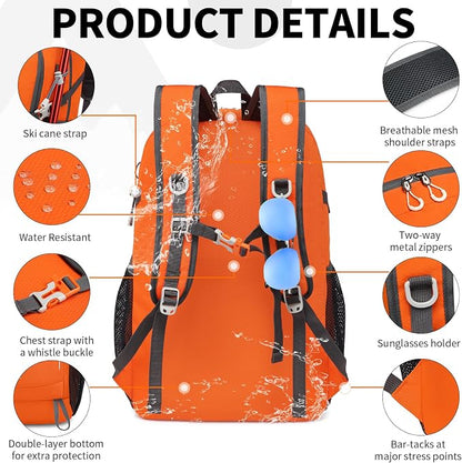 35L Lightweight Packable Backpack – Durable Foldable Daypack - Image 3