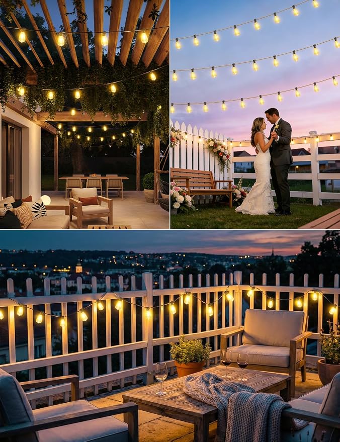 Brightever 100FT Solar String Lights Outdoor Waterproof - Image 9