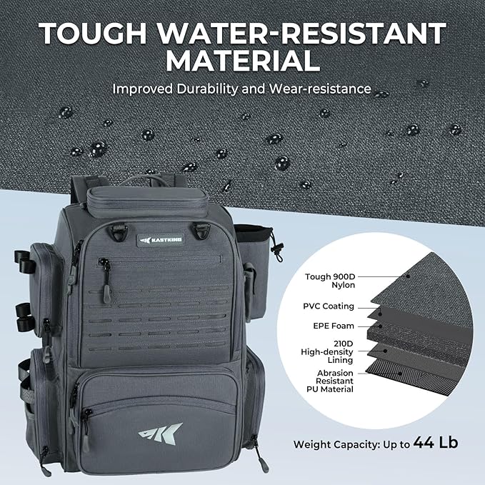KastKing Bait Boss Fishing Tackle Backpack - Image 5