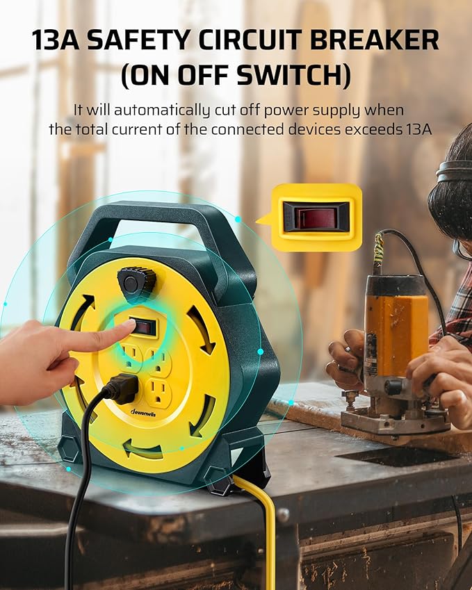 DEWENWILS Extension Cord Reel - Image 6
