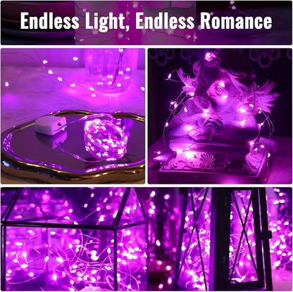 ZSJWL 30 Pack Pink Fairy Lights Battery Operated, 7Ft 20LED Mini String Light - Image 6