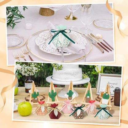 48Pcs Party Favor Candy Box, Petal Shaped Gift Candy Box - Image 8