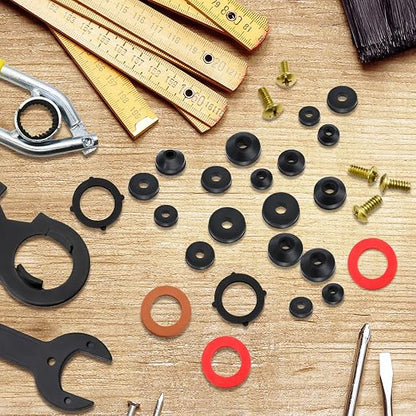XBVV 32 Size 258 Pcs Faucet and Plumbing Rubber Washers Assortment Kit - Image 8