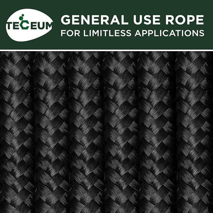 TECEUM Rope – 1/4” & 3/8” – 90 FT | 150 FT – Strong All-Purpose Utility Rope – - Image 9