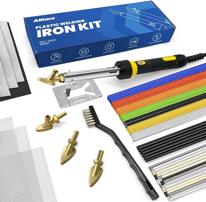 Allturn 110V-100W Deluxe Plastic Welder, Plastic Welding Repair Iron Kit by AllturnFixAll
