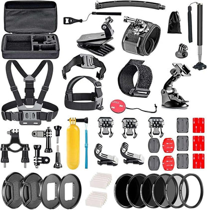 Navitech 60-in-1 Action Camera Accessories Combo Kit by Navitech