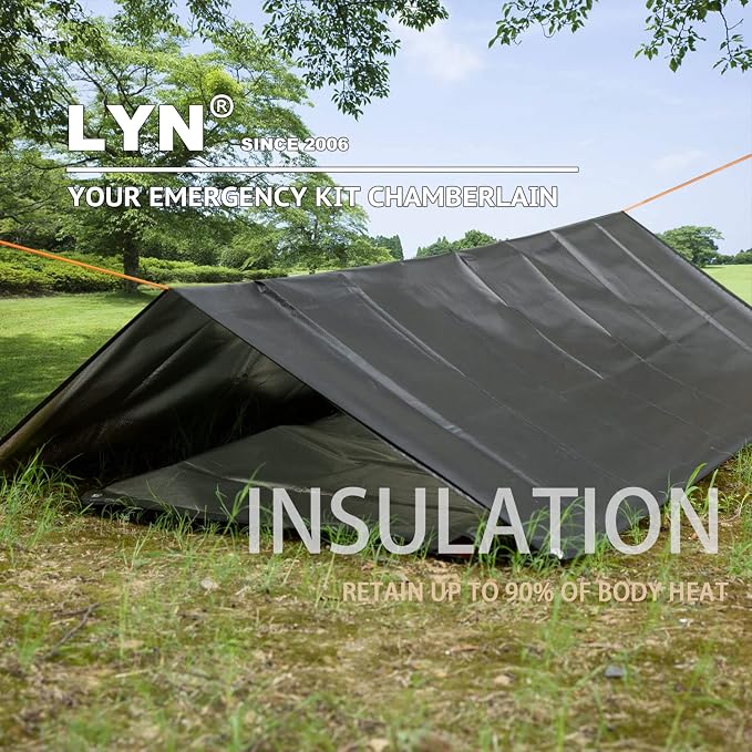 LYN Heavy Duty Emergency Blanket Survival Gear Waterproof Insulated Blanket - Image 6