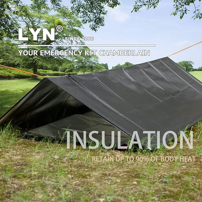 LYN Heavy Duty Emergency Blanket Survival Gear Waterproof Insulated Blanket - Image 6