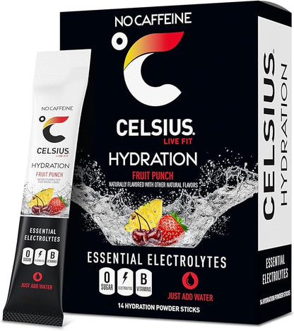 CELSIUS Hydration™ Fruit Punch, Sugar Free Electrolyte Hydration Drink Mix by CELSIUS