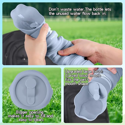 Dog Water Bottle Collapsible & Portable Squeeze, 9oz-17oz Water Dispenser & - Image 8