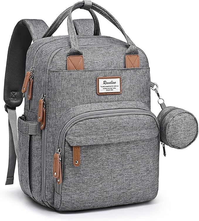 RUVALINO Diaper Bag Backpack-Multifunction Travel Baby Diaper Bag by RUVALINO