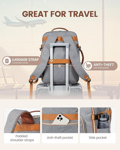 LOVEVOOK Travel Backpack for Women & Men 40L, Airline Approved Carry On - Image 6