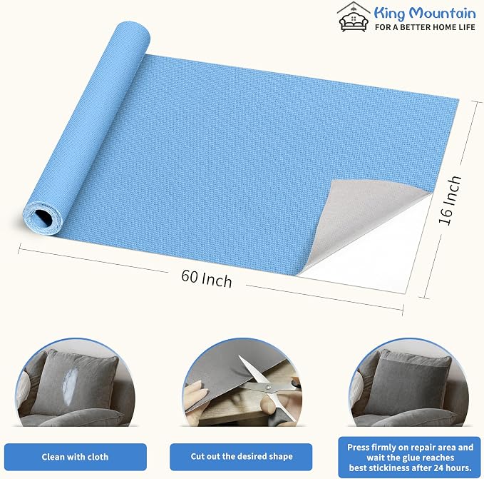 KING MOUNTAIN Canvas Repair Patch 16×60 Inch Self-Adhesive Waterproof Fabric - Image 4