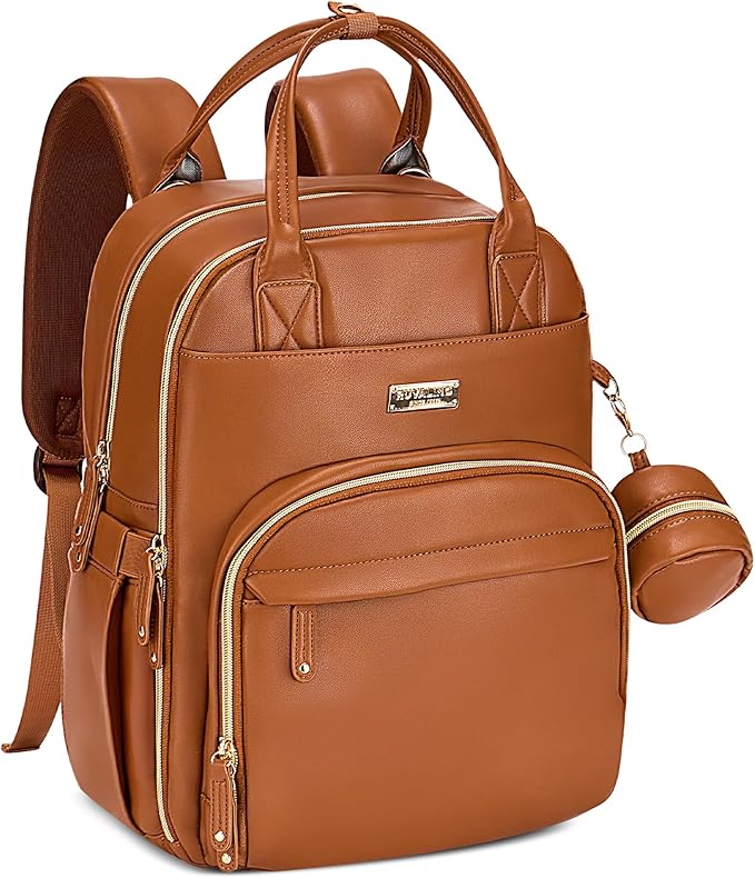 RUVALINO Diaper Bag Backpack, Large Capacity, Waterproof by RUVALINO