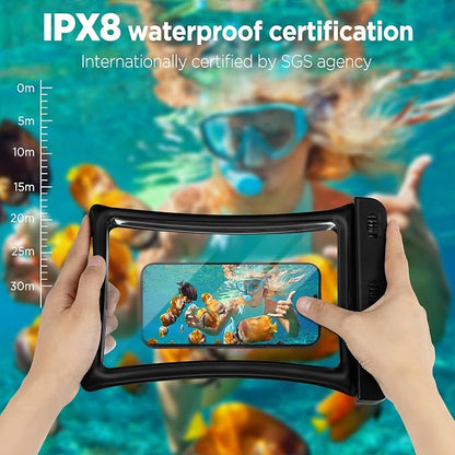 CACOE [Floatable Floating Universal IPX8 Waterproof Phone case 2 Pack-Up to - Image 5