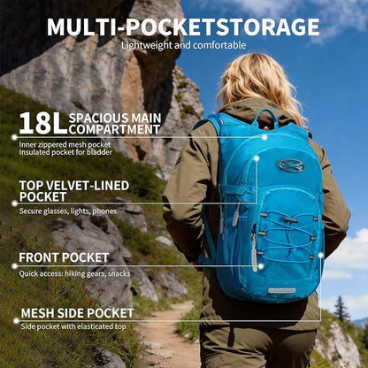 KABAQOO Hydration Backpack, 18L Multipurpose Hiking Backpack - Image 2