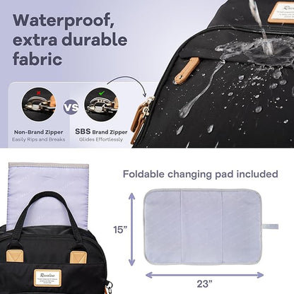 RUVALINO Diaper Bag Backpack-Expandable Baby Bag - Image 7