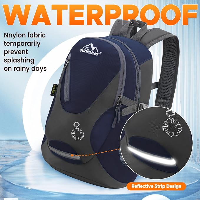 sunhiker Small Hiking Backpack Women Men 20L Lightweight Travel Backpack - Image 3