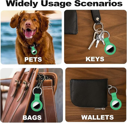 Linsaner Case for AirTag 2nd Gen & 1st Gen, Silicone Holder Keychain Key Ring - Image 6