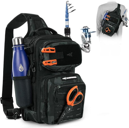 KastKing BlowBak Tactical Sling Tackle Bag-Lightweight Fishing Backpack Storge by KastKing