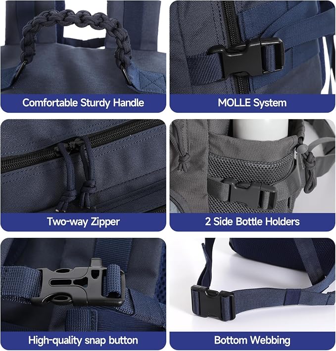 Tactical Backpack for Men, Military Backpack - Image 6