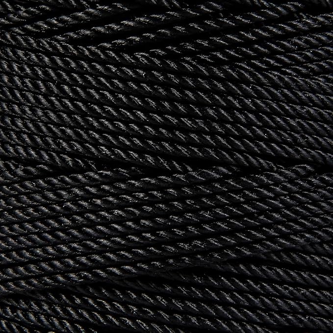 HONGDA Tarred Bank Line Twine, 628 Feet Nylon Twine #24 Bank Line-Black Nylon - Image 2