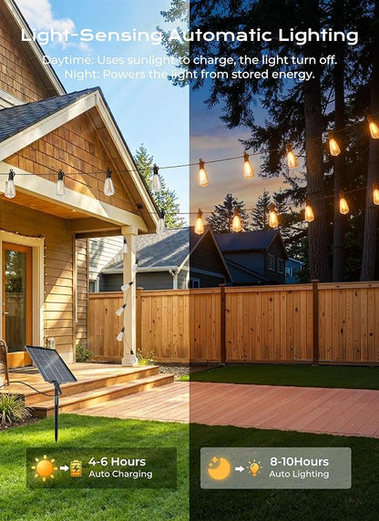 Brightown 108FT Solar String Lights Outdoor Waterproof, Patio Lights - Image 4