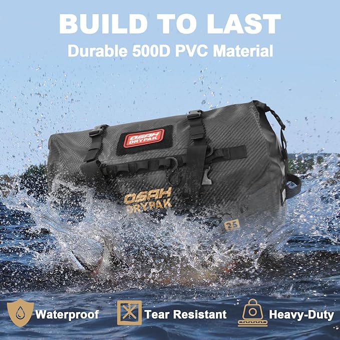 OSAH DRYPAK Waterproof Duffel Bag 25L/40L/60L – Heavy-Duty Motorcycle Tail Bag - Image 3