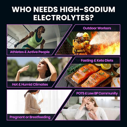 Venture Pal High Sodium Sugar-Free Electrolyte Powder Packets - Image 4