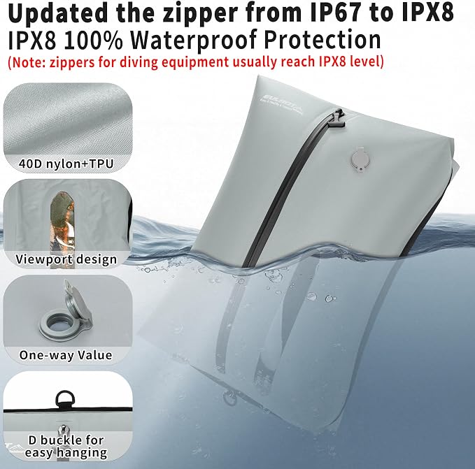Reusable Vacuum Bags for Travel, Professional Waterproof IPX8 Vacuum - Image 3