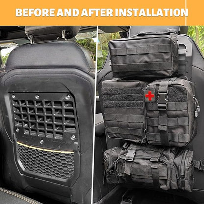 MAIKER 2pcs Tactical Seat Back Molle Panel Compatible - Image 2