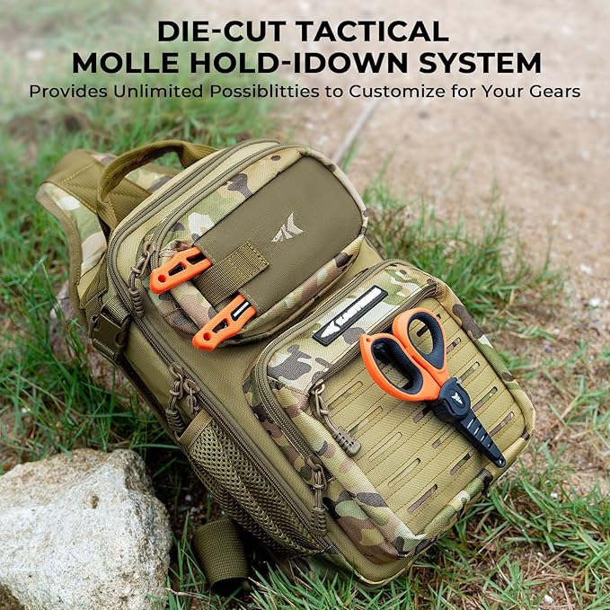 KastKing BlowBak Tactical Sling Tackle Bag-Lightweight Fishing Backpack Storge - Image 6